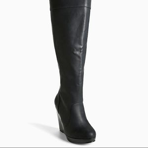 Torrid Thigh High Wedge Boots